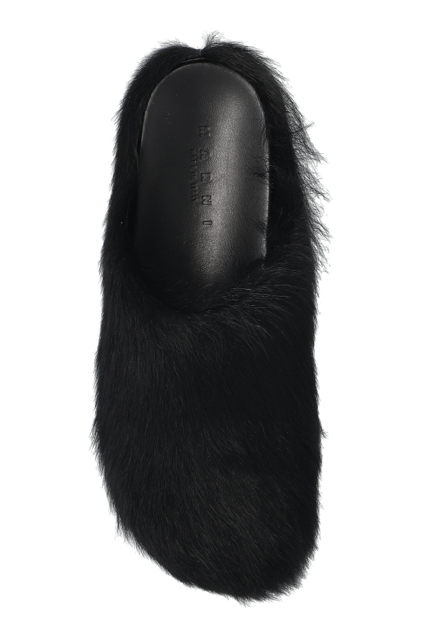 Marni Slippers With Fur Trim Womens Vitkac 